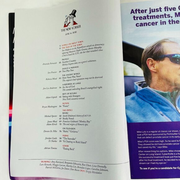 The New Yorker Magazine June 14 2021 u Cover Easing Back Adrian Tomine - Picture 3 of 3